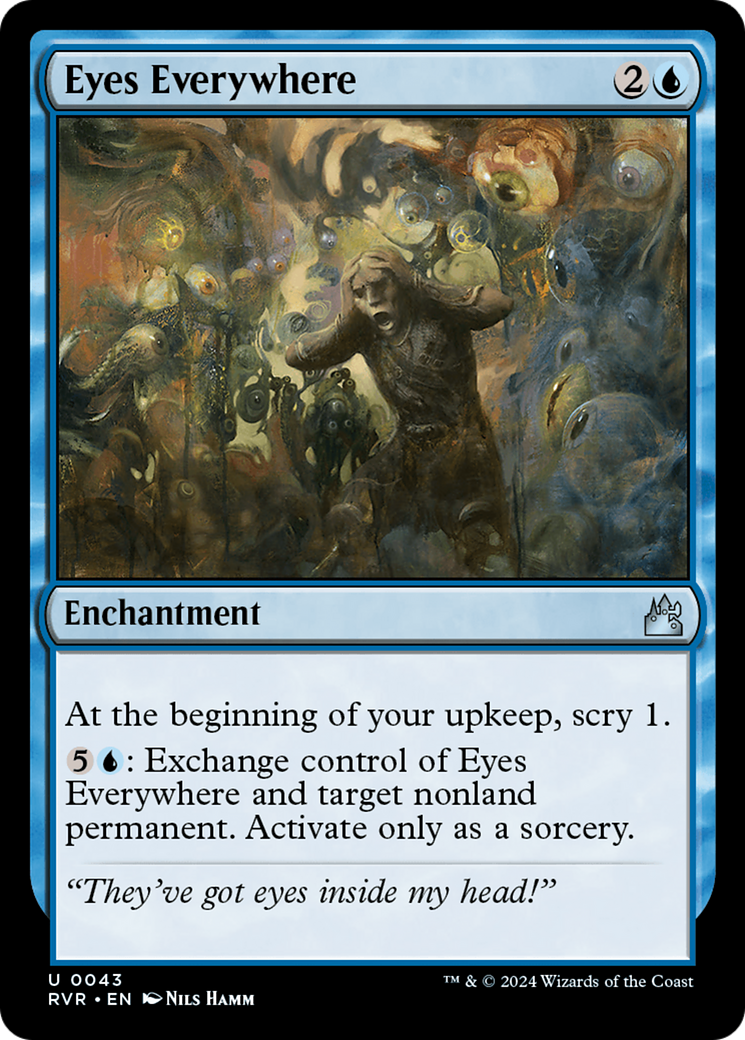 Image of Eyes Everywhere (RVR-043) - Ravnica Remastered Foil
