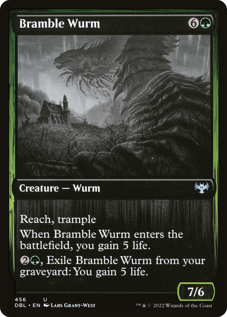 Image of Bramble Wurm (DBL-456) - Innistrad: Double Feature Foil