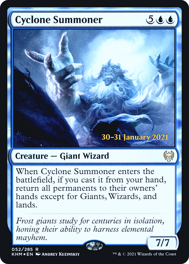 Image of Cyclone Summoner (PRE-052) - Kaldheim Promos Foil