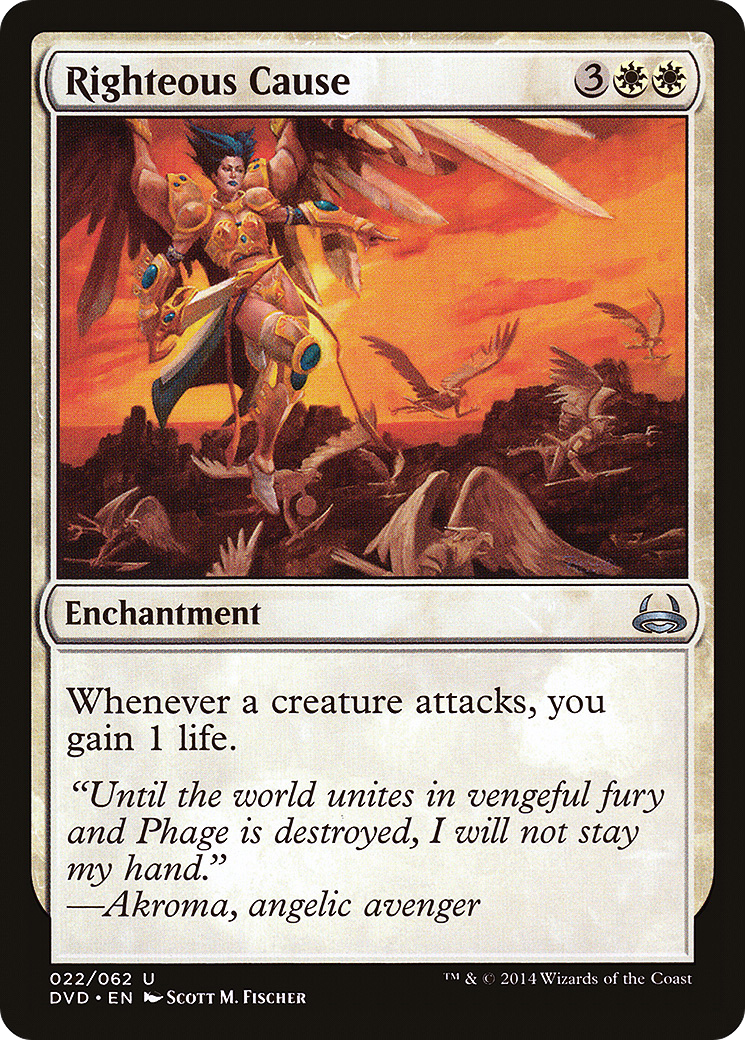 Image of Righteous Cause (DD3-022) - Duel Decks Anthology: Divine vs. Demonic