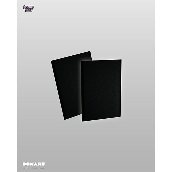 Image of Card Sleeves: Standard DOMARU Regular Fit- Gothic Black (100 ct.)