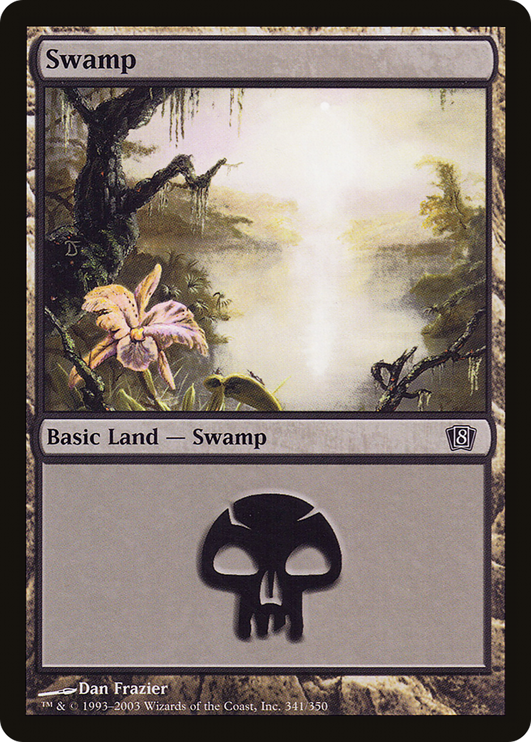 Image of Swamp (8ED-341★) - 8th Edition Foil