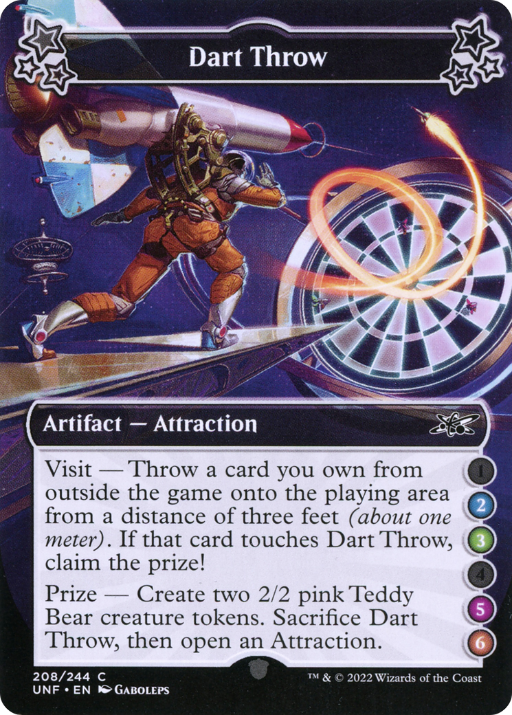 Image of Dart Throw (2-3-5-6) (UNF-208) - Unfinity