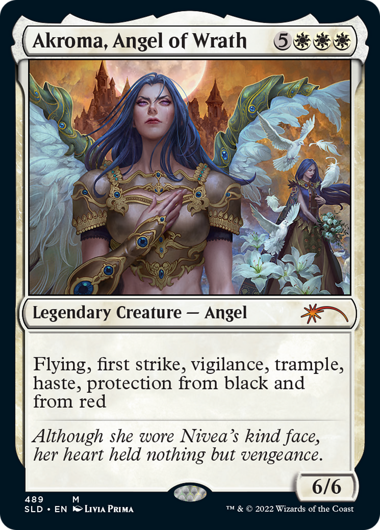 Image of Akroma, Angel of Wrath (SLD-489) - Secret Lair Drop