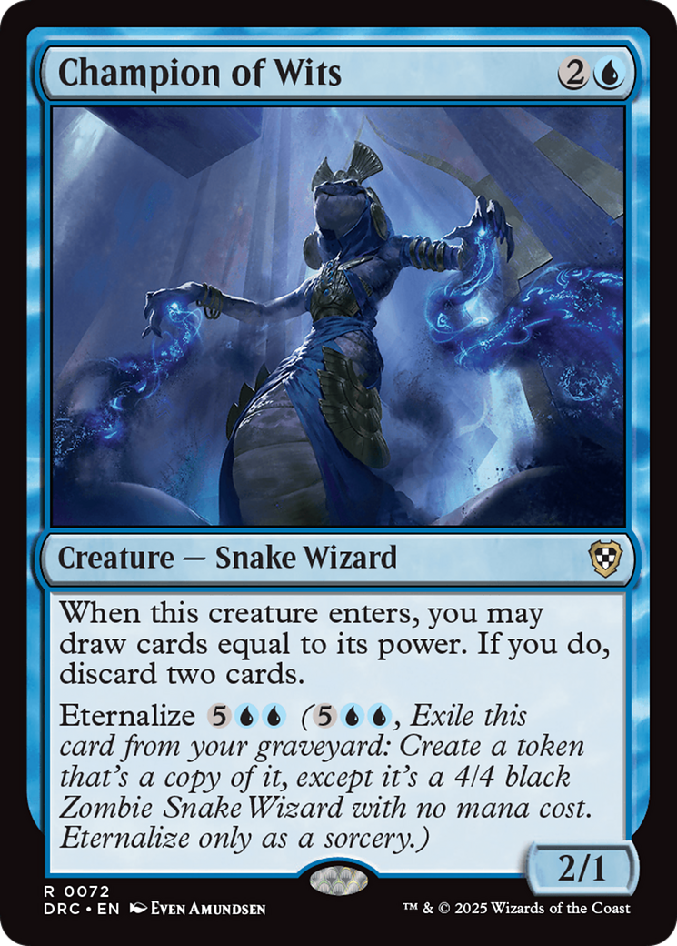 Image of Champion of Wits (DRC-072) - Commander: Aetherdrift