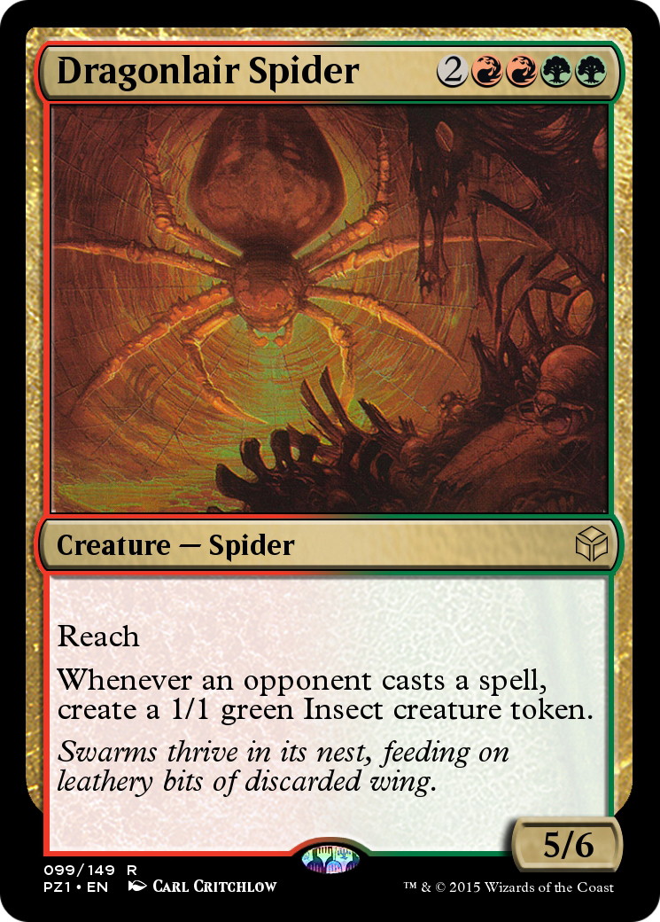 Image of Dragonlair Spider (PZ1-099) - Legendary Cube Prize Pack Foil
