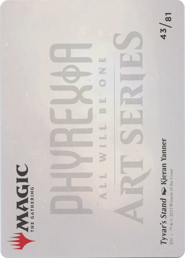 Image of Tyvar's Stand // Tyvar's Stand (AONE-043) - Phyrexia: All Will Be One Art Series (Borderless)