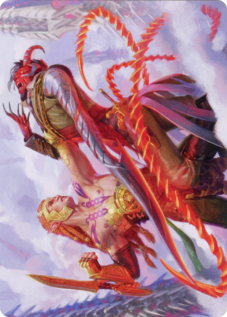 Image of Tyvar's Stand // Tyvar's Stand (AONE-043) - Phyrexia: All Will Be One Art Series (Borderless)