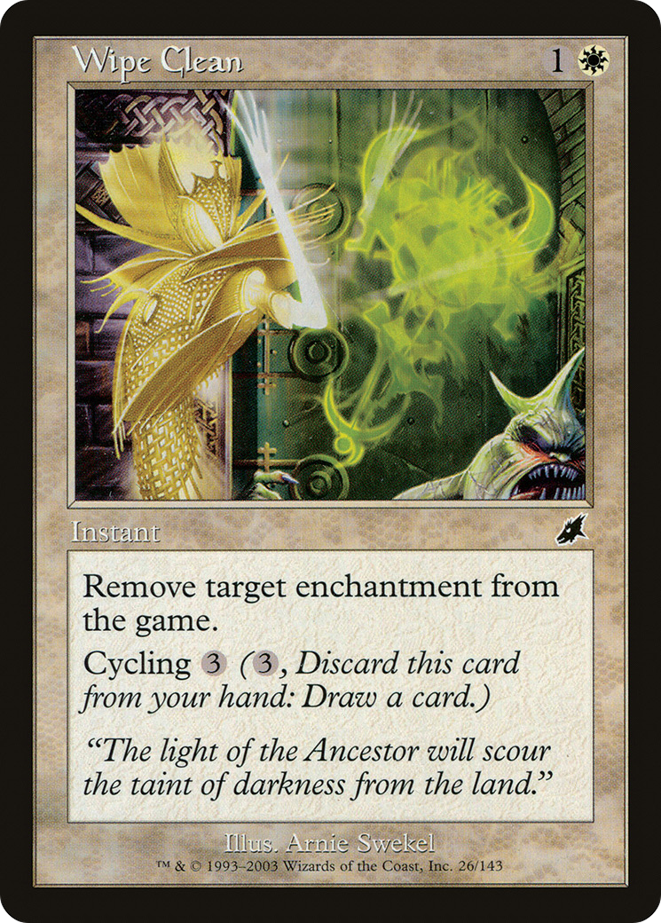 Image of Wipe Clean (SCG-026) - Scourge Foil