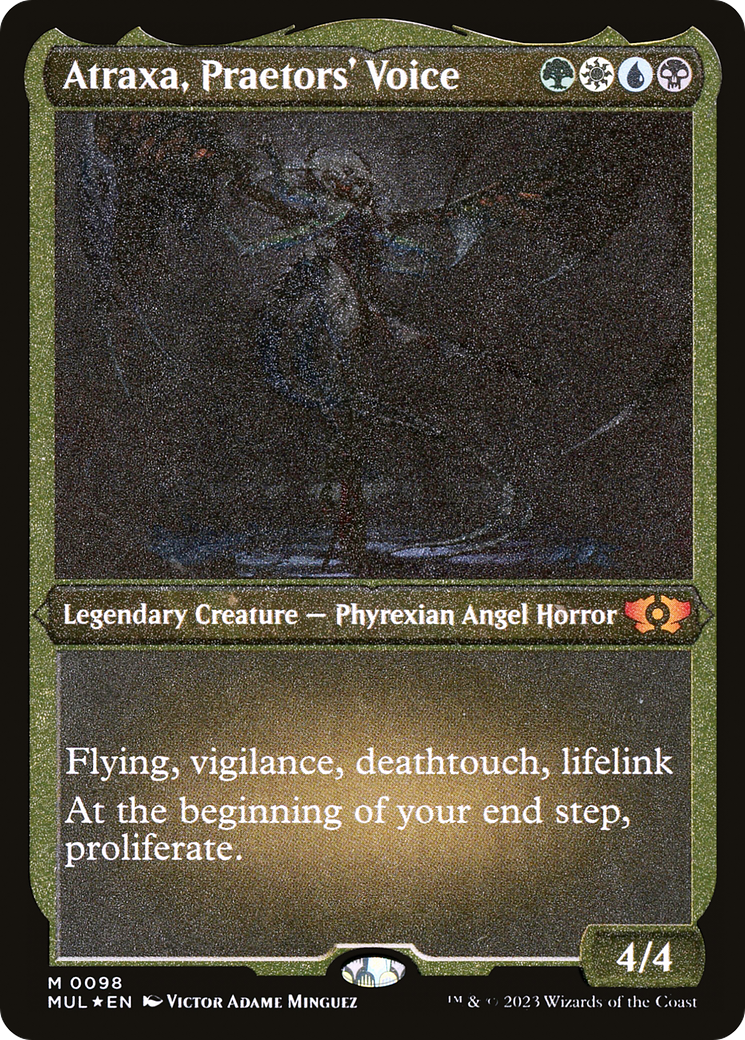 Image of Atraxa, Praetors' Voice (Foil Etched) (MUL-098) - Multiverse Legends Foil