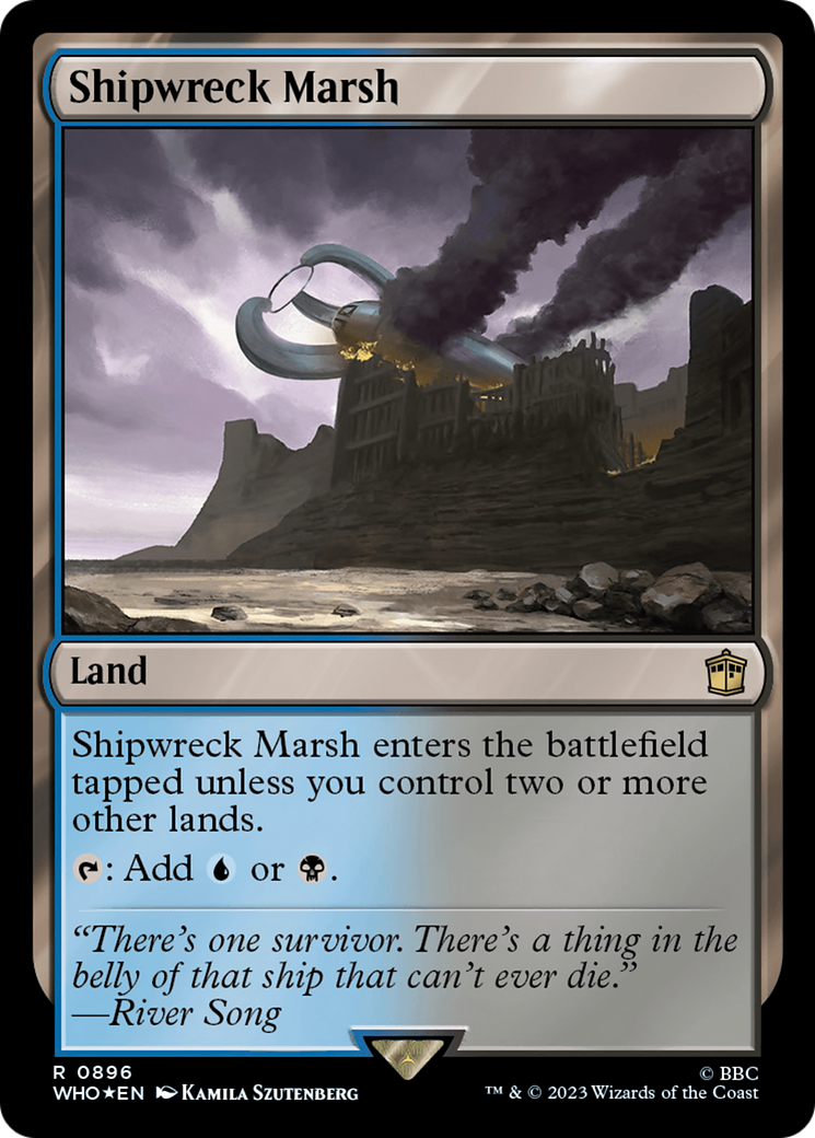 Image of Shipwreck Marsh (Surge Foil) (WHO-896) - Doctor Who Foil