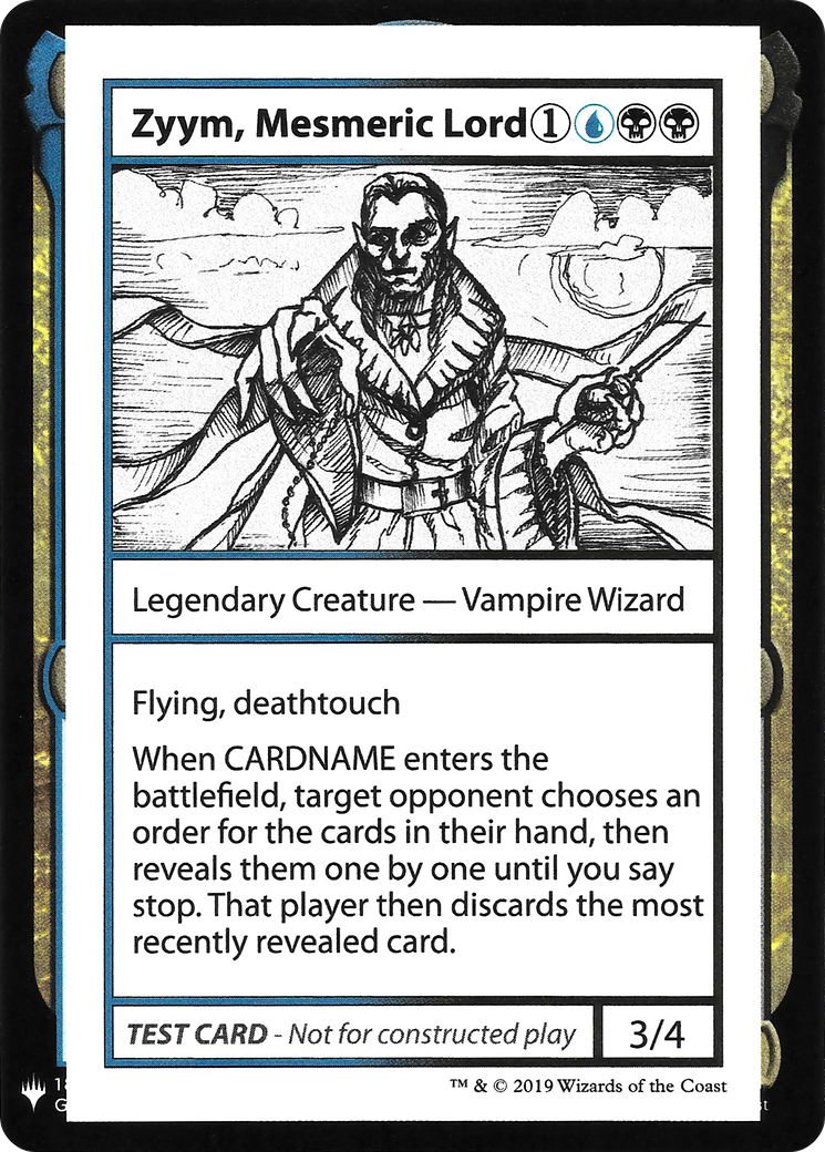 Image of Zyym, Mesmeric Lord (CMB1-) - Mystery Booster Playtest Cards 2019