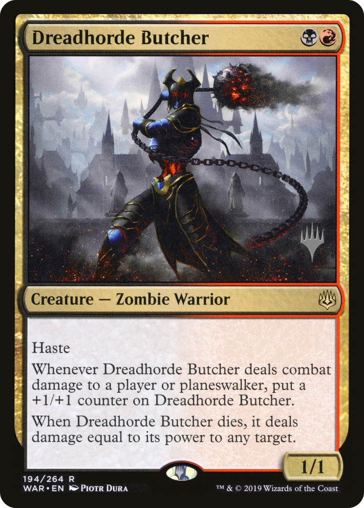 Image of Dreadhorde Butcher (PPELD-194P) - War of the Spark Promos Foil