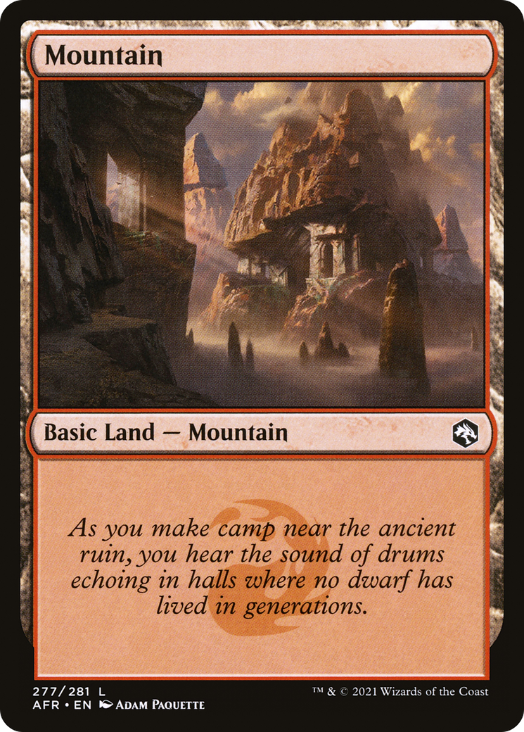 Image of Mountain (277) (AFR-277) - Adventures in the Forgotten Realms