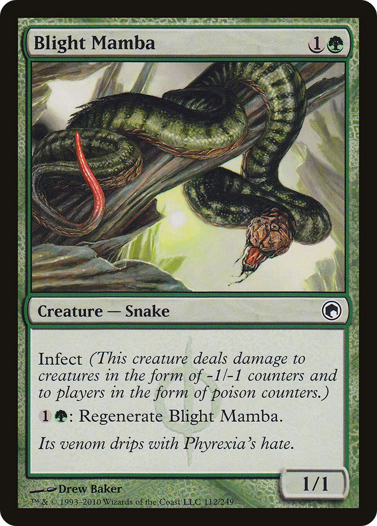 Image of Blight Mamba (SOM-112) - Scars of Mirrodin