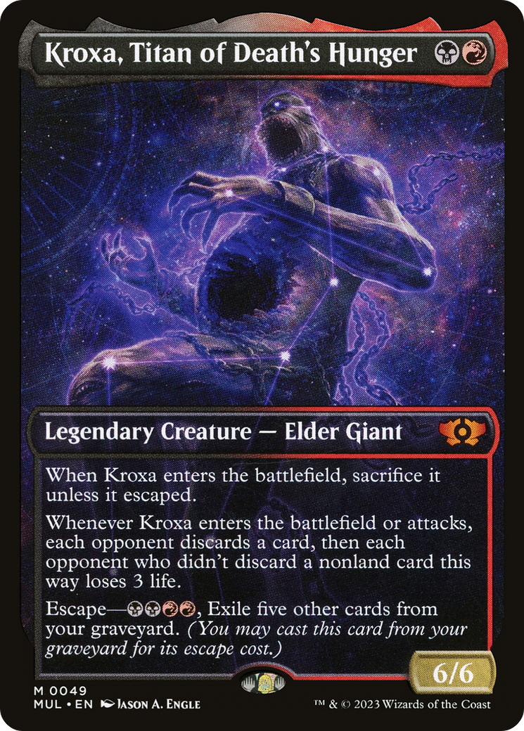 Image of Kroxa, Titan of Death's Hunger (MUL-049) - Multiverse Legends: (Showcase)