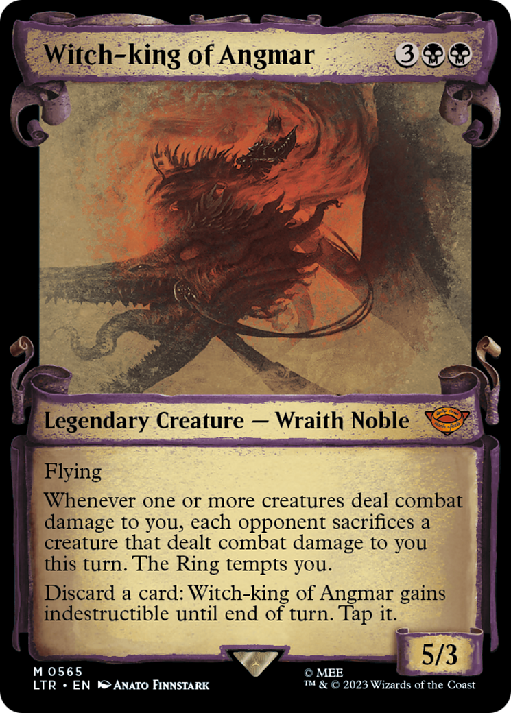 Image of Witch-king of Angmar (Showcase Scrolls) (LTR-565) - The Lord of the Rings: Tales of Middle-earth: (Showcase) Foil