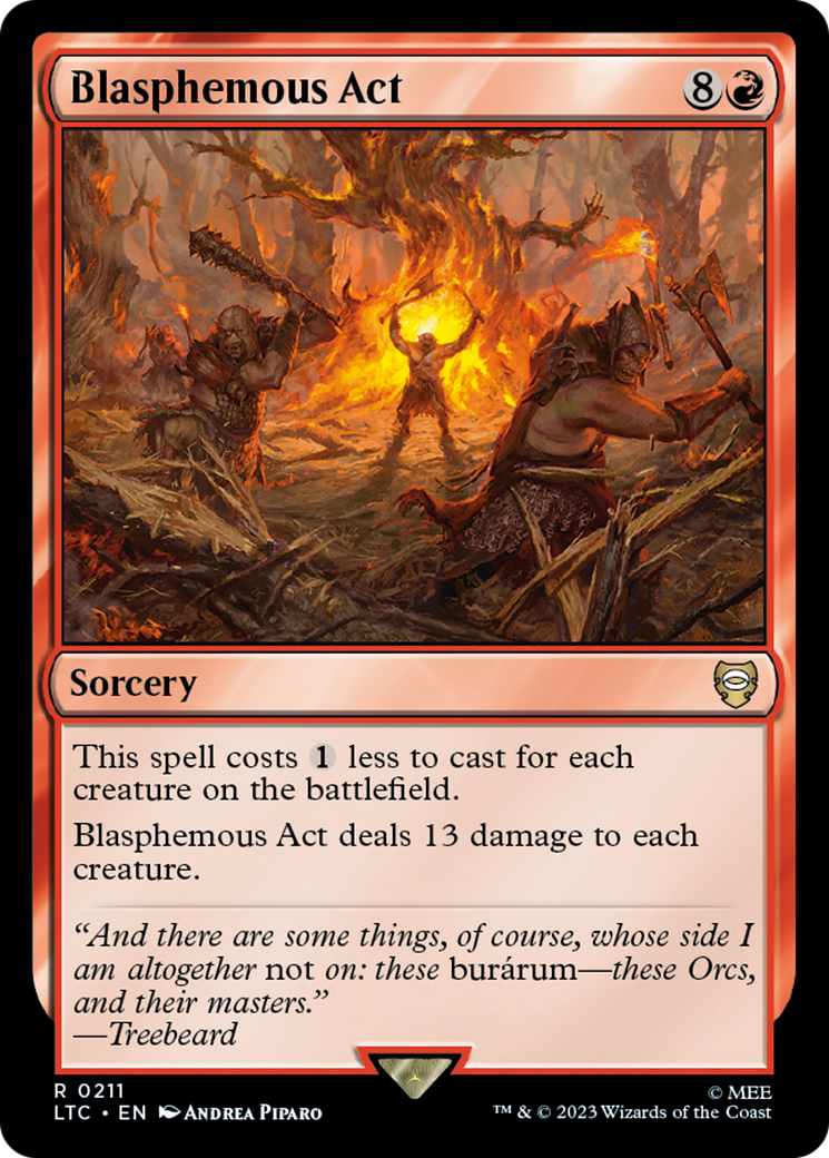 Image of Blasphemous Act (LTC-211) - Tales of Middle-earth Commander