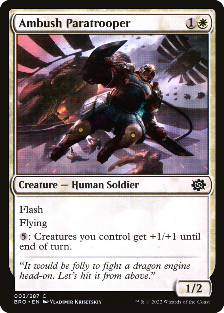 Image of Ambush Paratrooper (BRO-003) - The Brothers' War