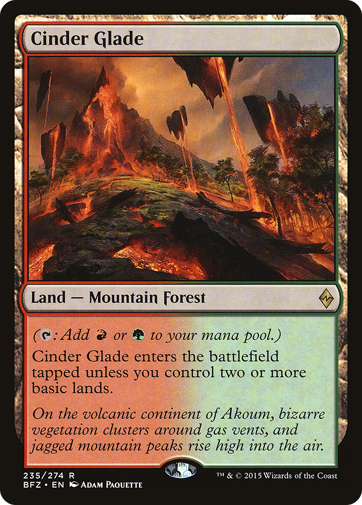 Image of Cinder Glade (BFZ-235) - Battle for Zendikar