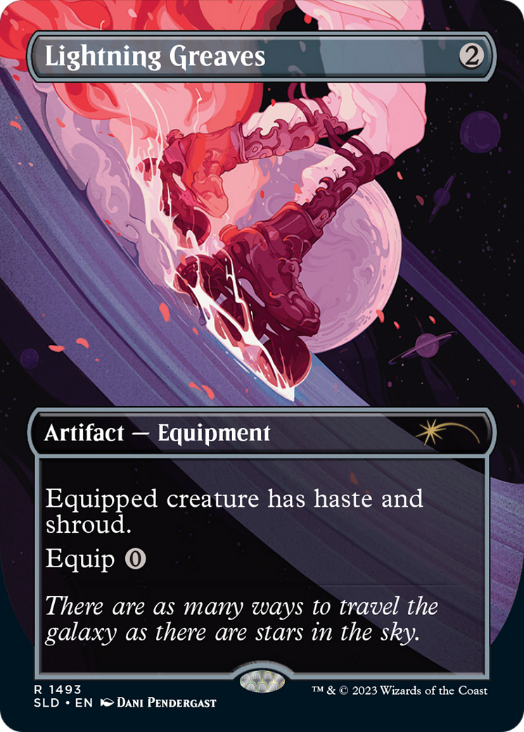 Image of Lightning Greaves (1493) (SLD-1493) - Secret Lair Drop (Borderless)
