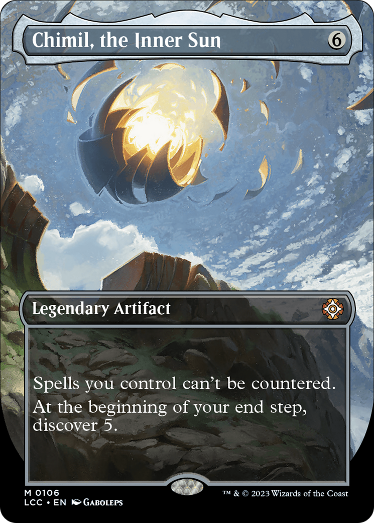 Image of Chimil, the Inner Sun (Borderless) (LCC-106) - The Lost Caverns of Ixalan Commander (Borderless) Foil