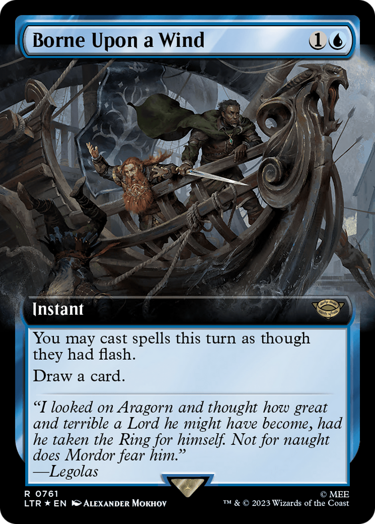 Image of Borne Upon a Wind (Extended Art) (Surge Foil) (LTR-761) - The Lord of the Rings: Tales of Middle-earth: (Extended Art) Foil