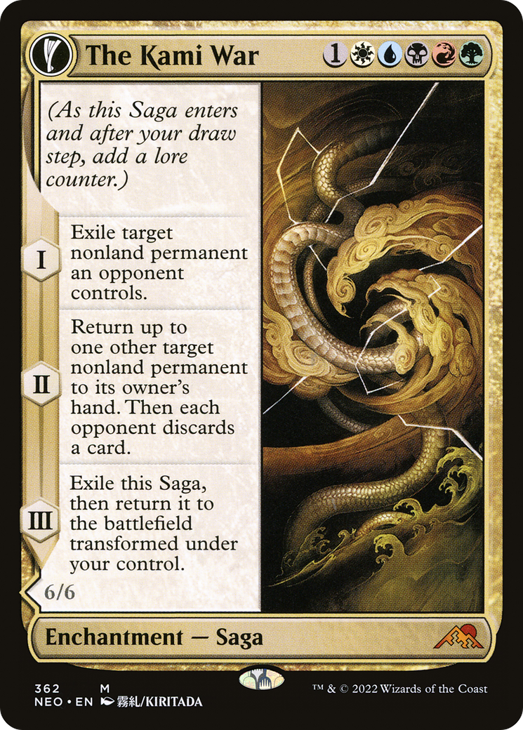 Image of The Kami War (Showcase) (NEO-362) - Kamigawa: Neon Dynasty: (Showcase, fandfc) Foil