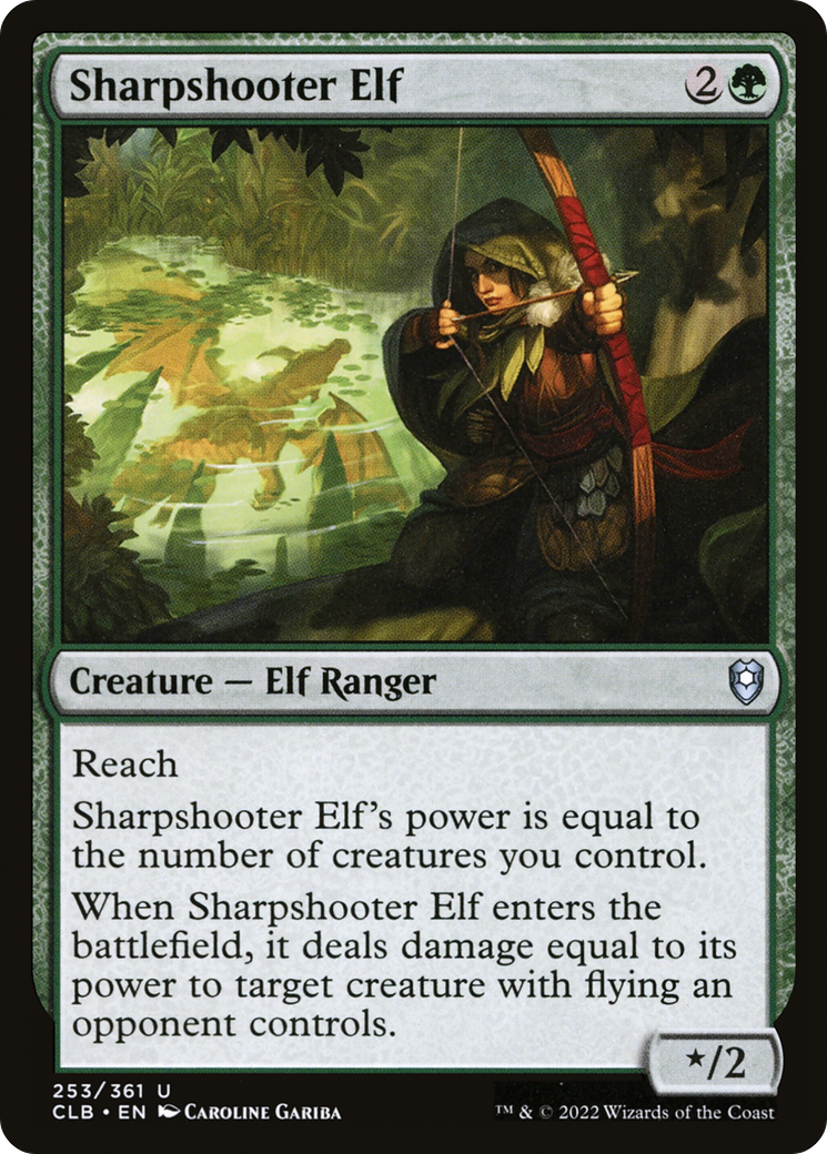 Image of Sharpshooter Elf (CLB-253) - Commander Legends: Battle for Baldur's Gate