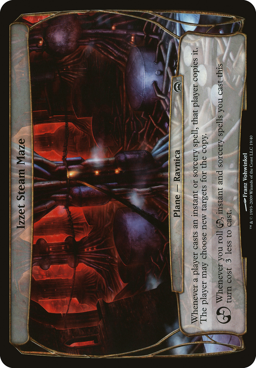Image of Izzet Steam Maze (Planechase) (OVER-) - Planechase Planes