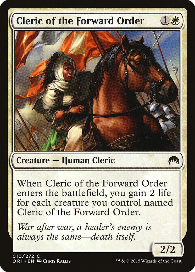 Image of Cleric of the Forward Order (ORI-010) - Magic Origins Foil