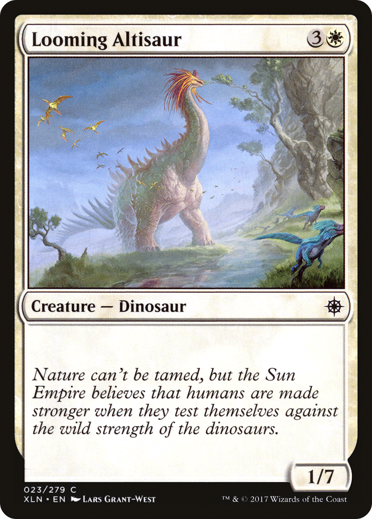 Image of Looming Altisaur (XLN-023) - Ixalan Foil