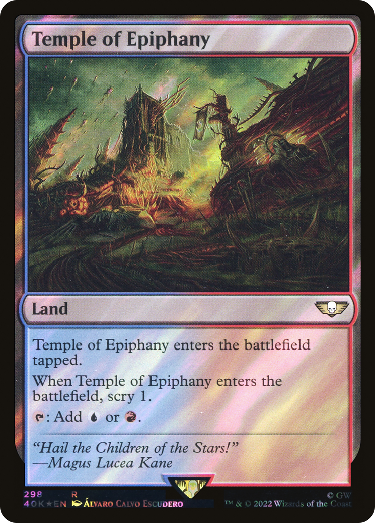 Image of Temple of Epiphany (Surge Foil) (40K-298) - Warhammer 40,000 Commander Foil