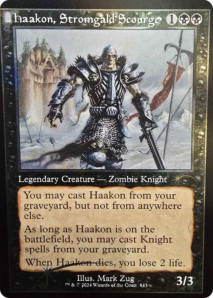 Image of Haakon, Stromgald Scourge (SLD-843) - Secret Lair Drop: (tombstone) Foil