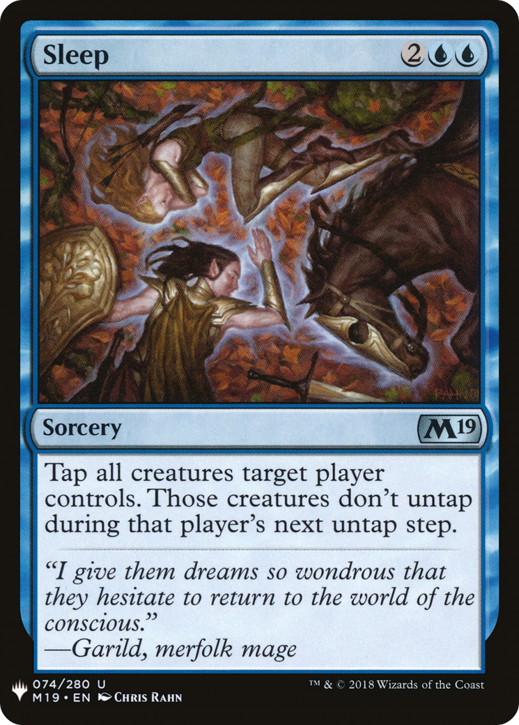 Image of Sleep (M19) (LIST-M19-74) - The List