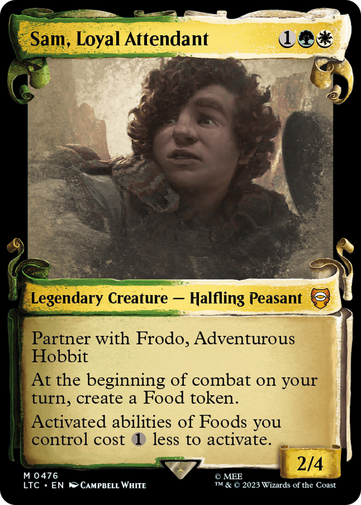 Image of Sam, Loyal Attendant (Showcase Scrolls) (LTC-476) - Tales of Middle-earth Commander: (Showcase)