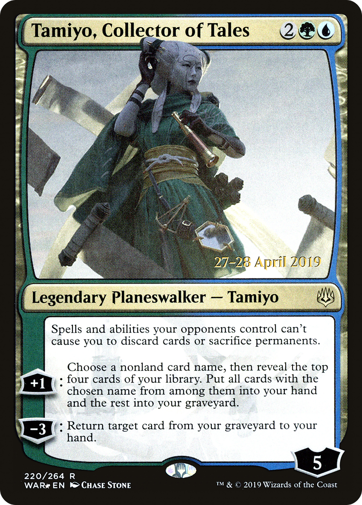 Image of Tamiyo, Collector of Tales (PRE-220) - War of the Spark Promos Foil