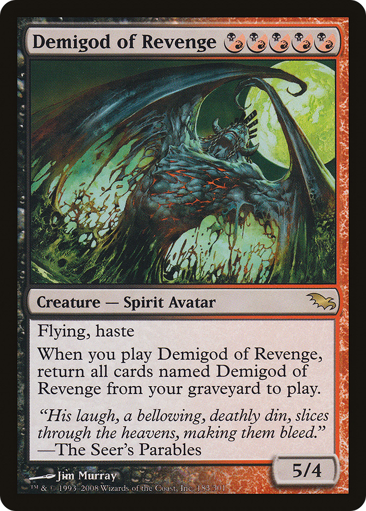 Image of Demigod of Revenge (SHM-183) - Shadowmoor Foil