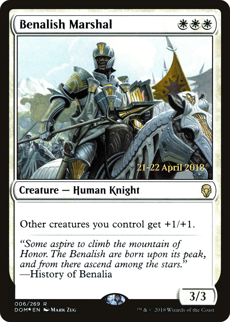 Image of Benalish Marshal (PRE-006) - Dominaria Promos Foil