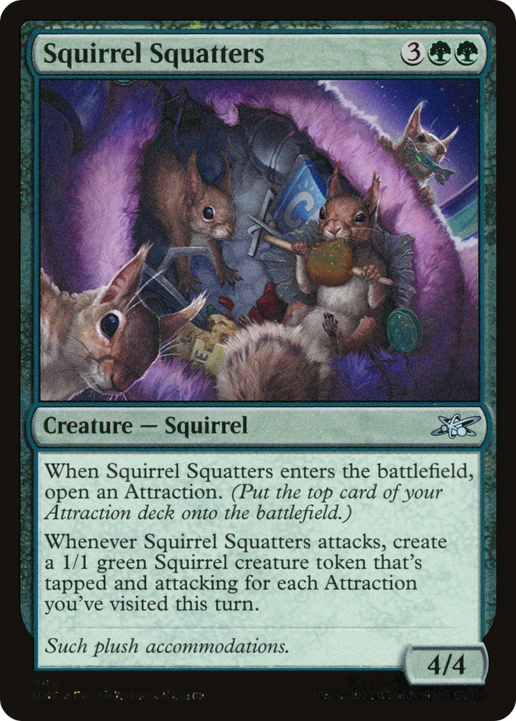 Image of Squirrel Squatters (Galaxy Foil) (UNF-442) - Unfinity Foil