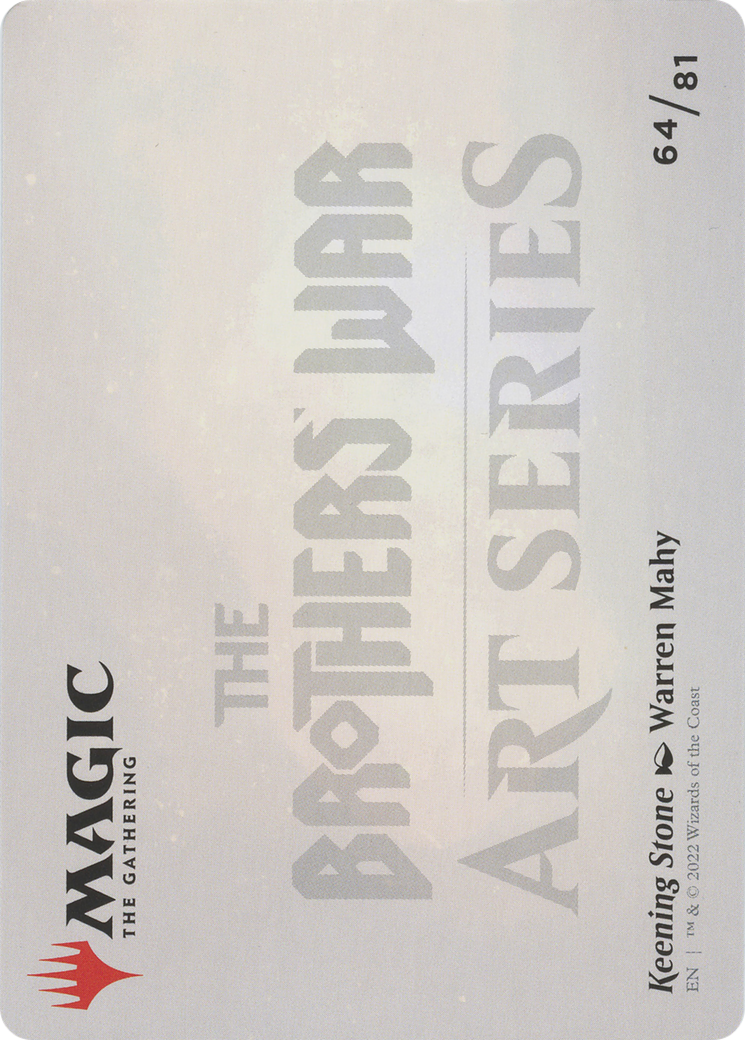 Image of Keening Stone // Keening Stone (ABRO-064) - The Brothers' War Art Series (Borderless) Foil