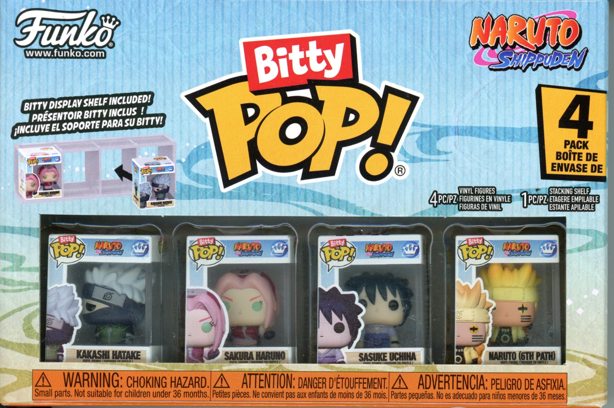 Image of Naruto Funko Bitty Pop! Mini-Figure 4-Pack Kakashi w/ Chase