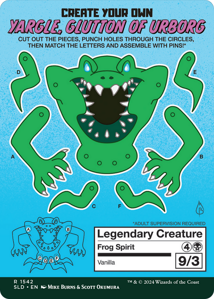 Image of Yargle, Glutton of Urborg (SLD-1542) - Secret Lair Drop (Borderless) Foil