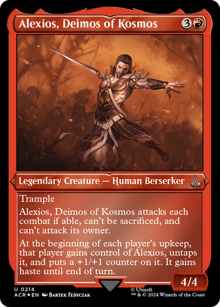 Image of Alexios, Deimos of Kosmos (ACR-214) - Assassin's Creed Etched Foil