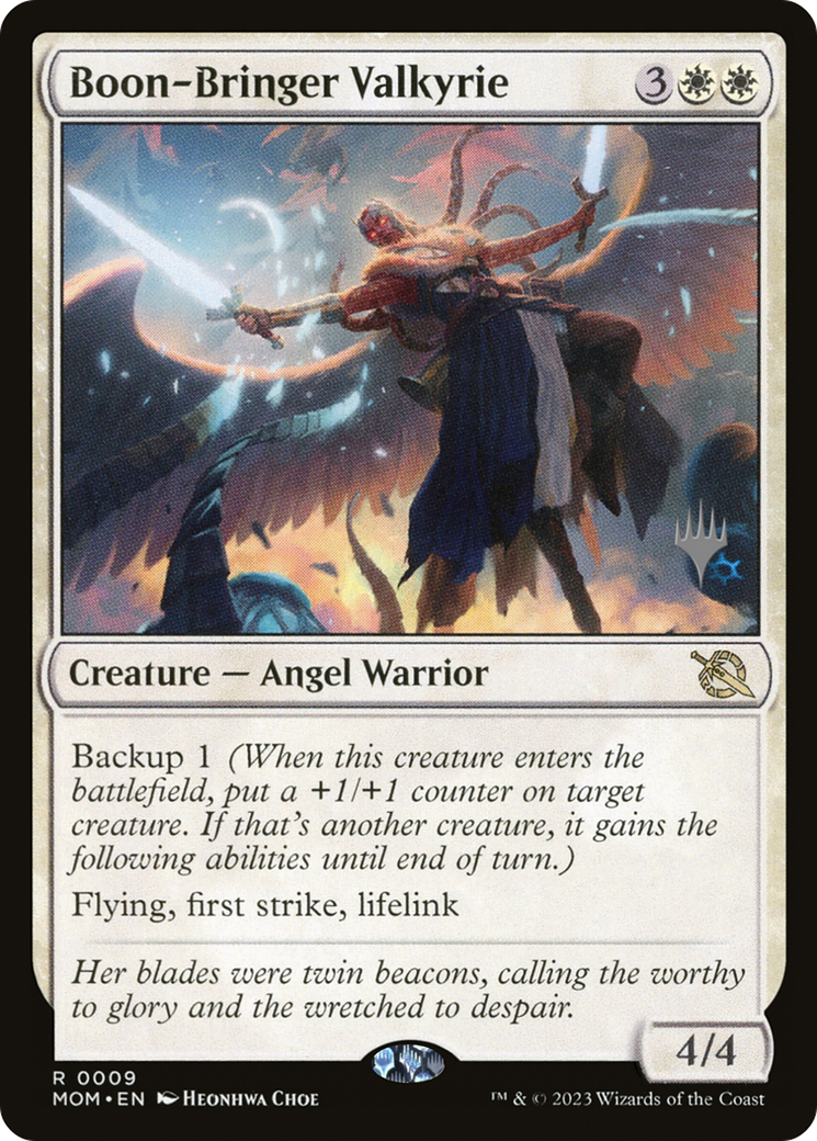 Image of Boon-Bringer Valkyrie (PPMOM-009) - March of the Machine Promos Foil