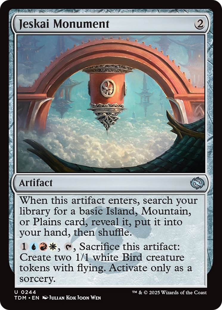 Image of Jeskai Monument (TDM-244) - Tarkir: Dragonstorm Foil