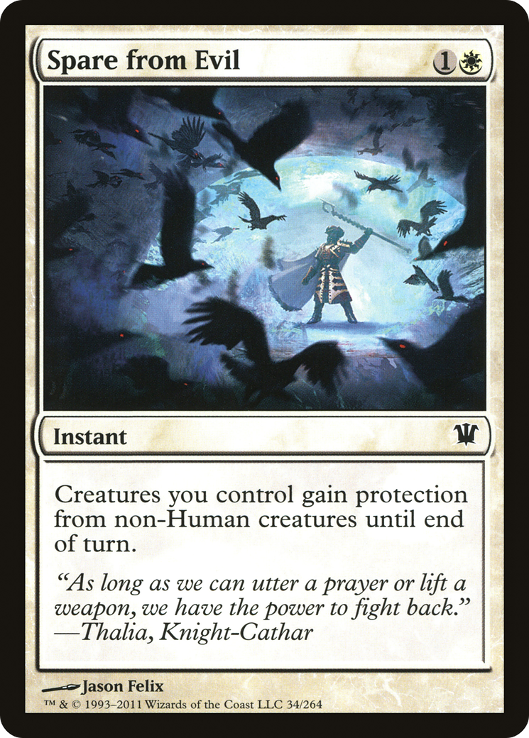 Image of Spare from Evil (ISD-034) - Innistrad Foil