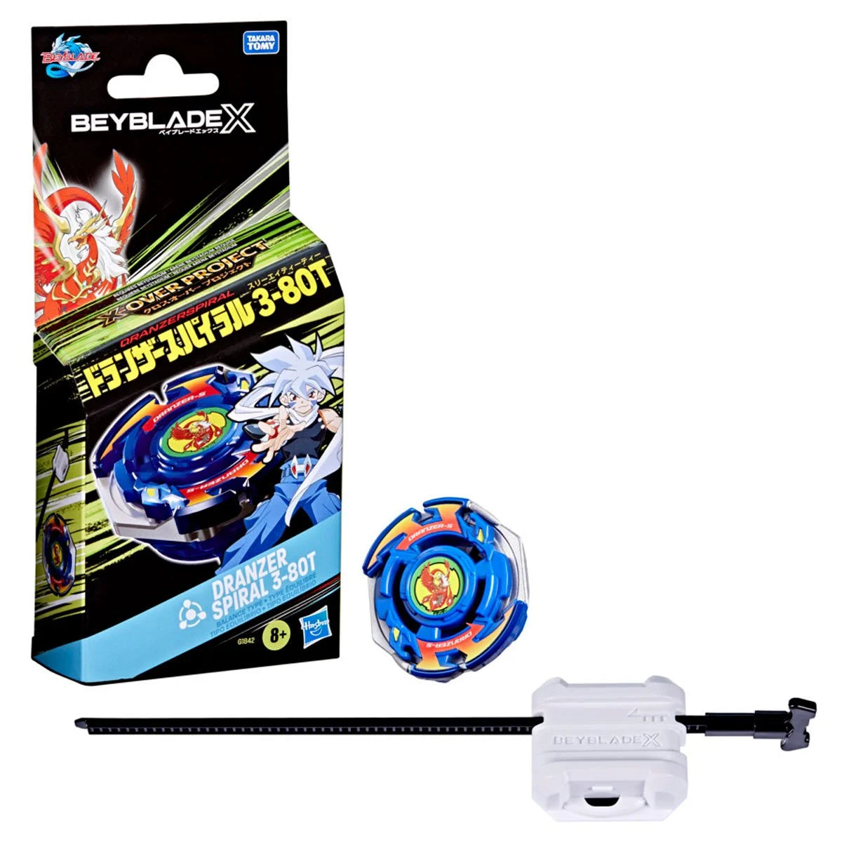 Beyblade X X-Over Project Dranzer Spiral 3-80T Starter Pack