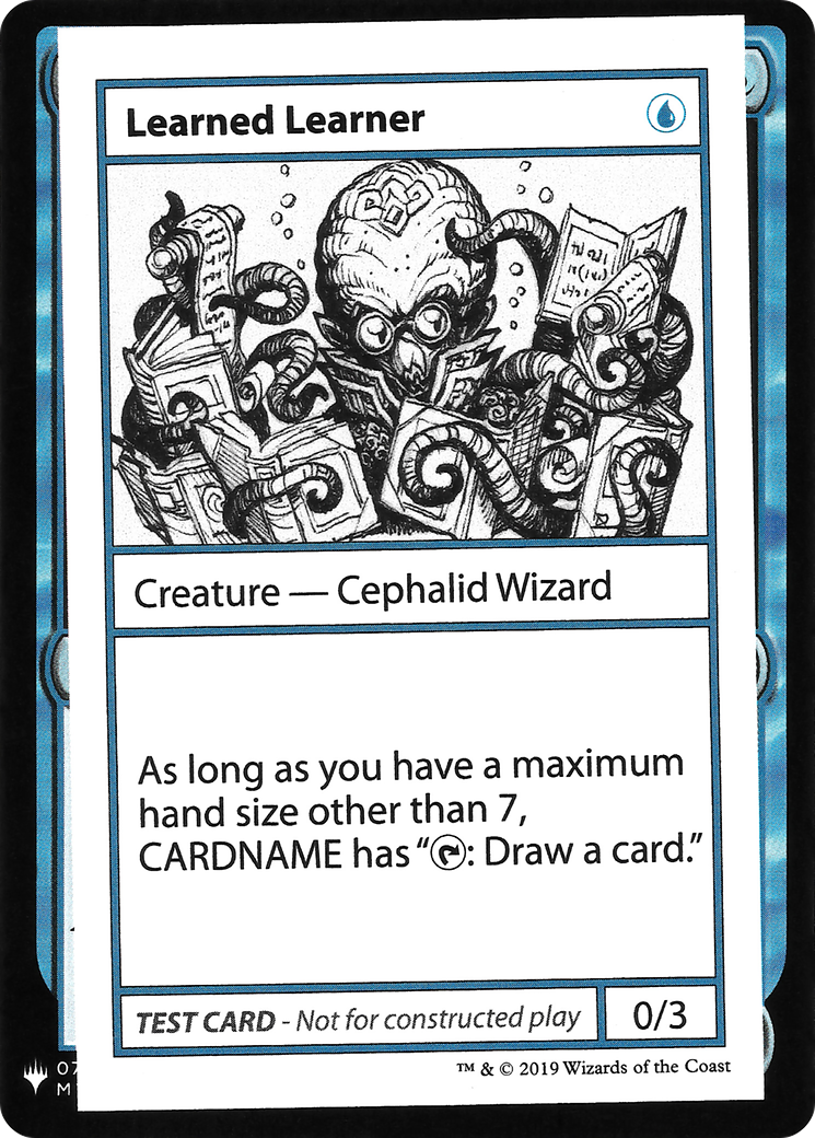 Image of Learned Learner (CMB1-) - Mystery Booster Playtest Cards 2019