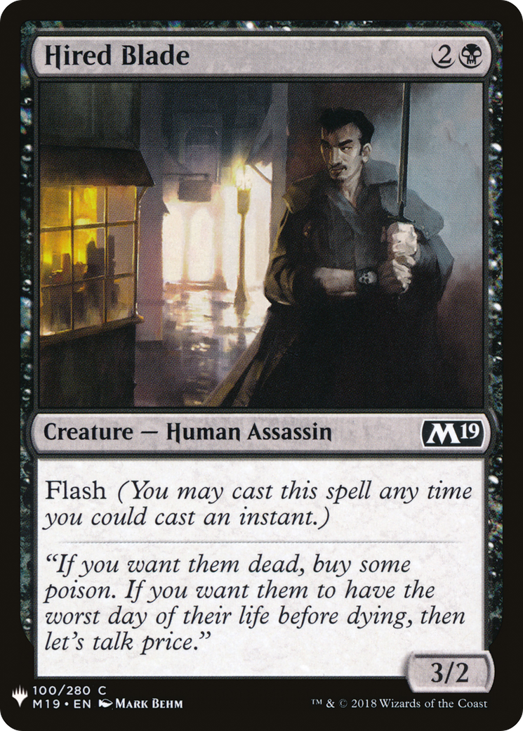 Image of Hired Blade (LIST-M19-100) - The List